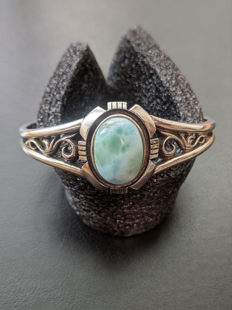 美品SARD ラリマー シルバー カフバングル　サード　ブレスレット