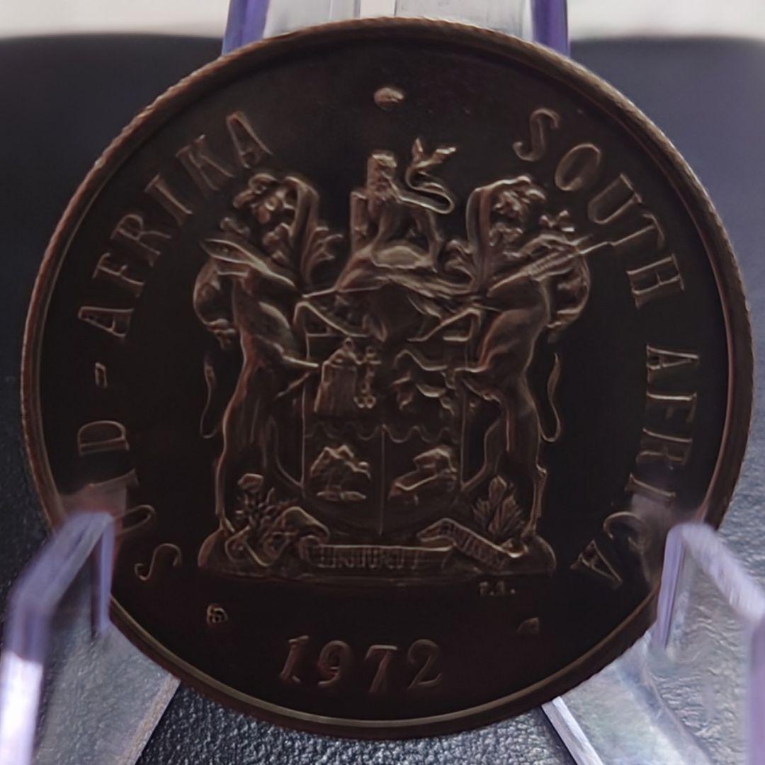1972年 南アフリカ銀貨 1ランド 国章 スプリングボック銀貨 SV800