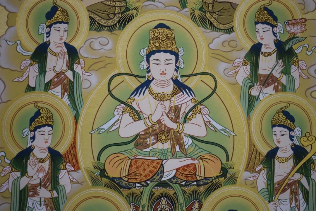 複製/光規/弘法大師十三佛像図/工芸/布袋屋掛軸HJ-351