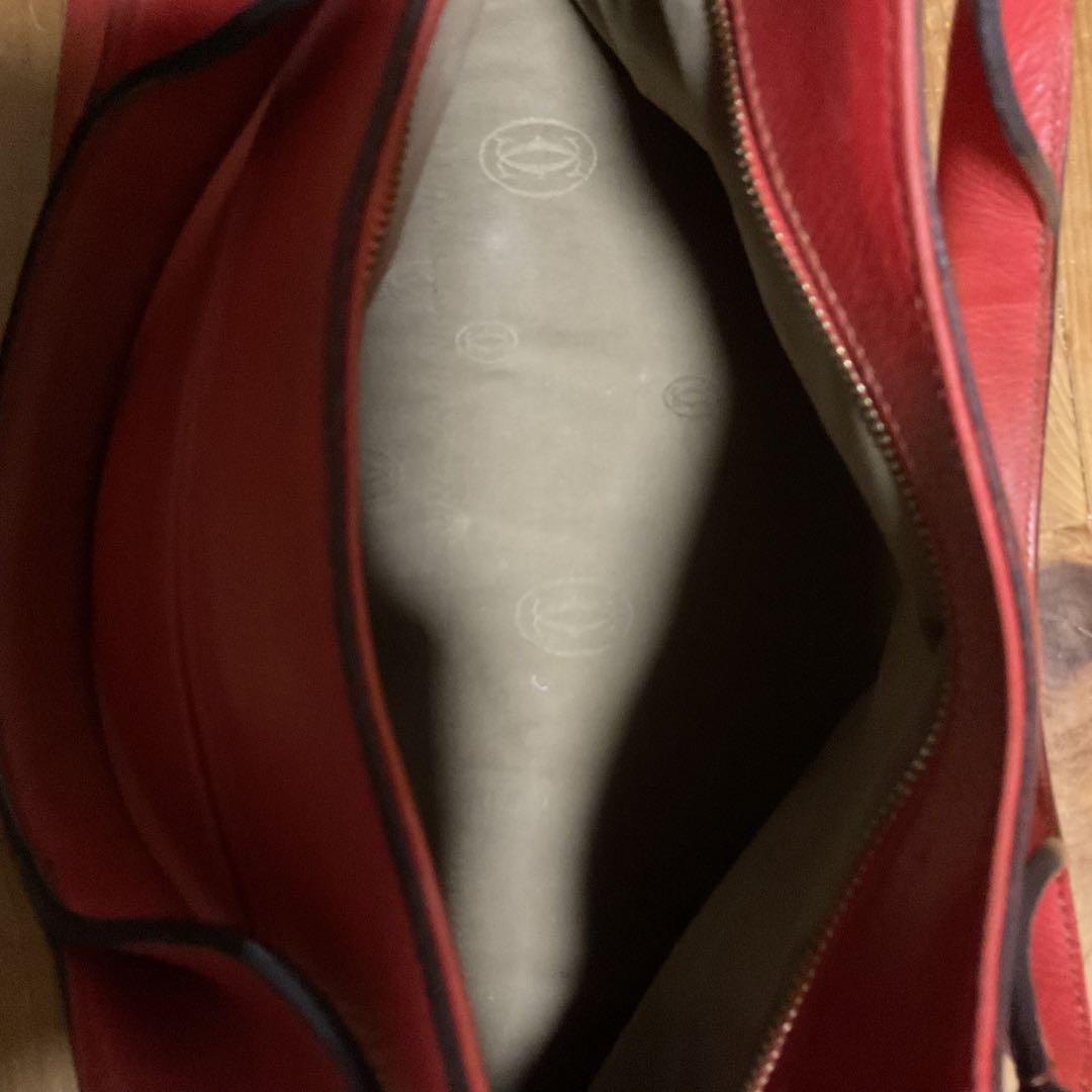 希少 カルティエ マストライン マルチェロ ハンドバッグ レザー