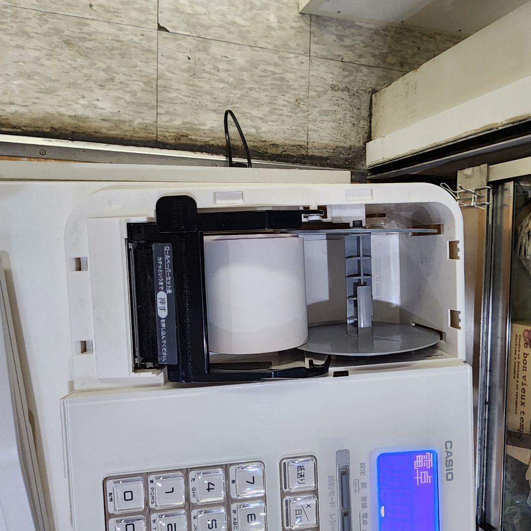 CASIO SR-S200-EX-WE レジスター ホワイト 美品 ロール5巻付