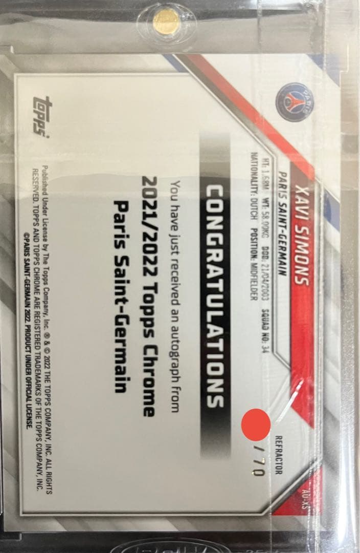 シャビシモンズ 直書きサインカード