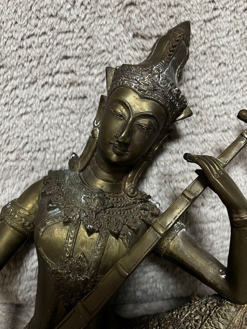 タイ仏像 Gandharva 古銅鍍金仏 ガンダルヴァ