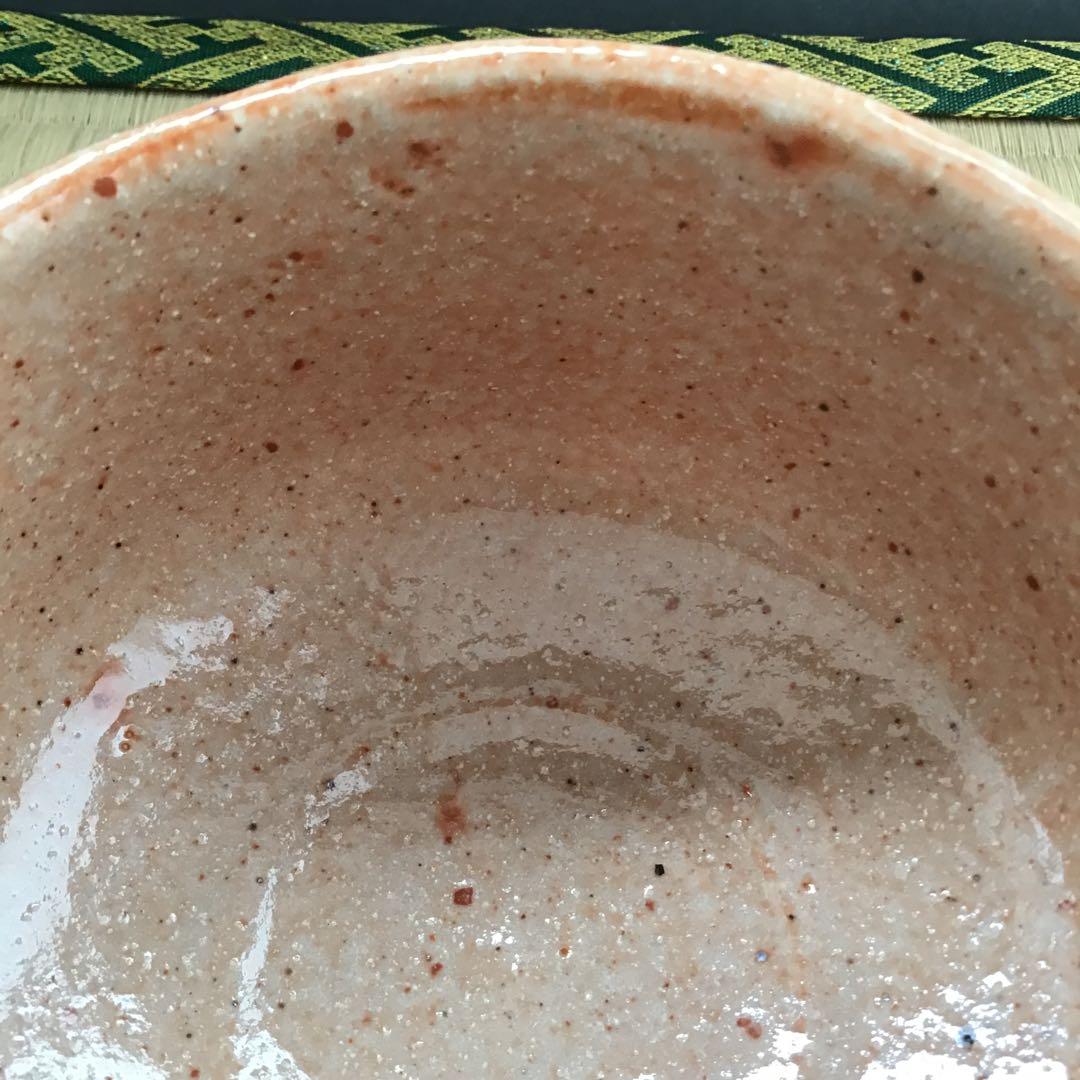 茶道具　茶碗　赤志野茶盌　欣山作　共箱　S292CW