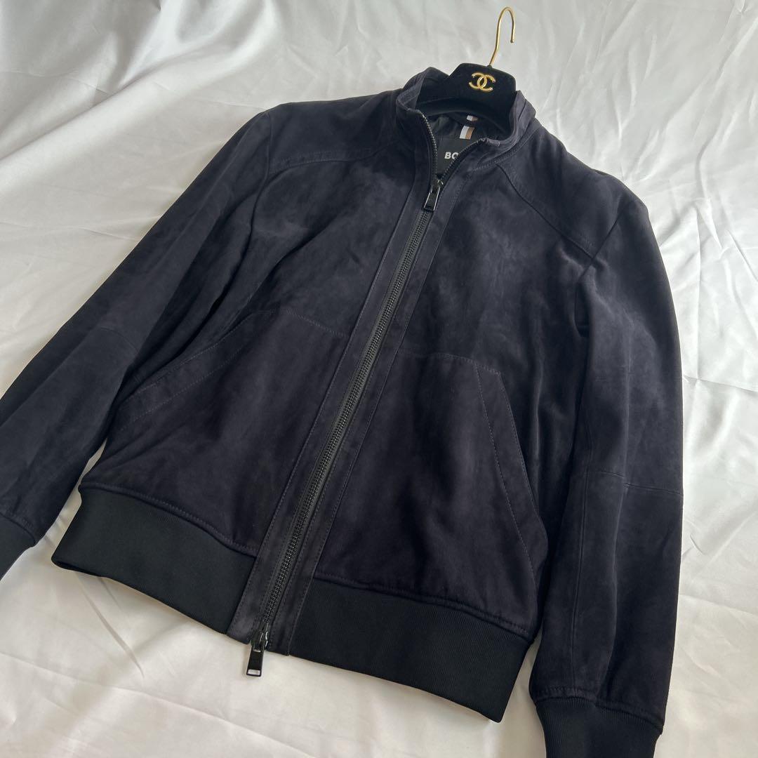 2024現行 HUGO BOSS ゴートレザー山羊革 シングルライダース