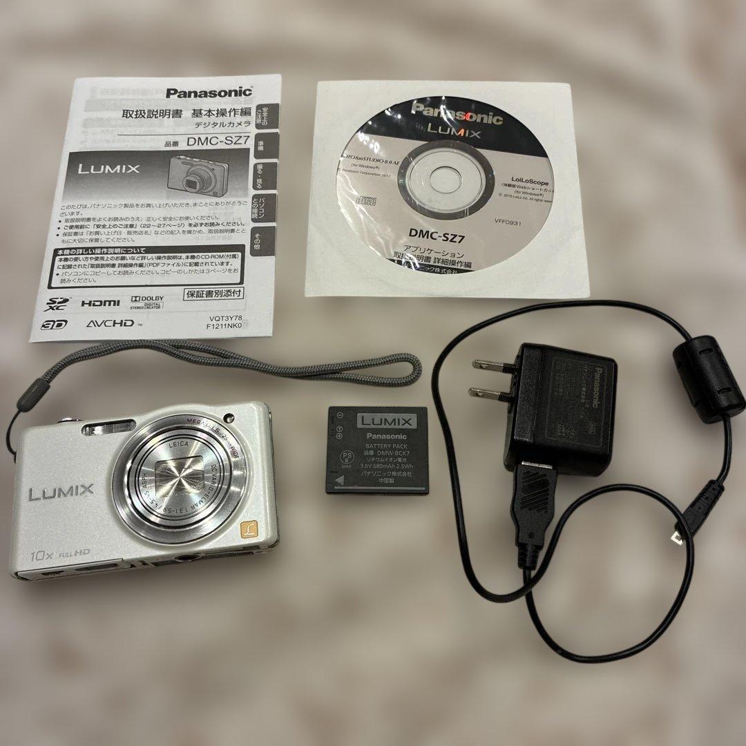 Panasonic DMC-SZ7 コンパクトデジタルカメラ一式
