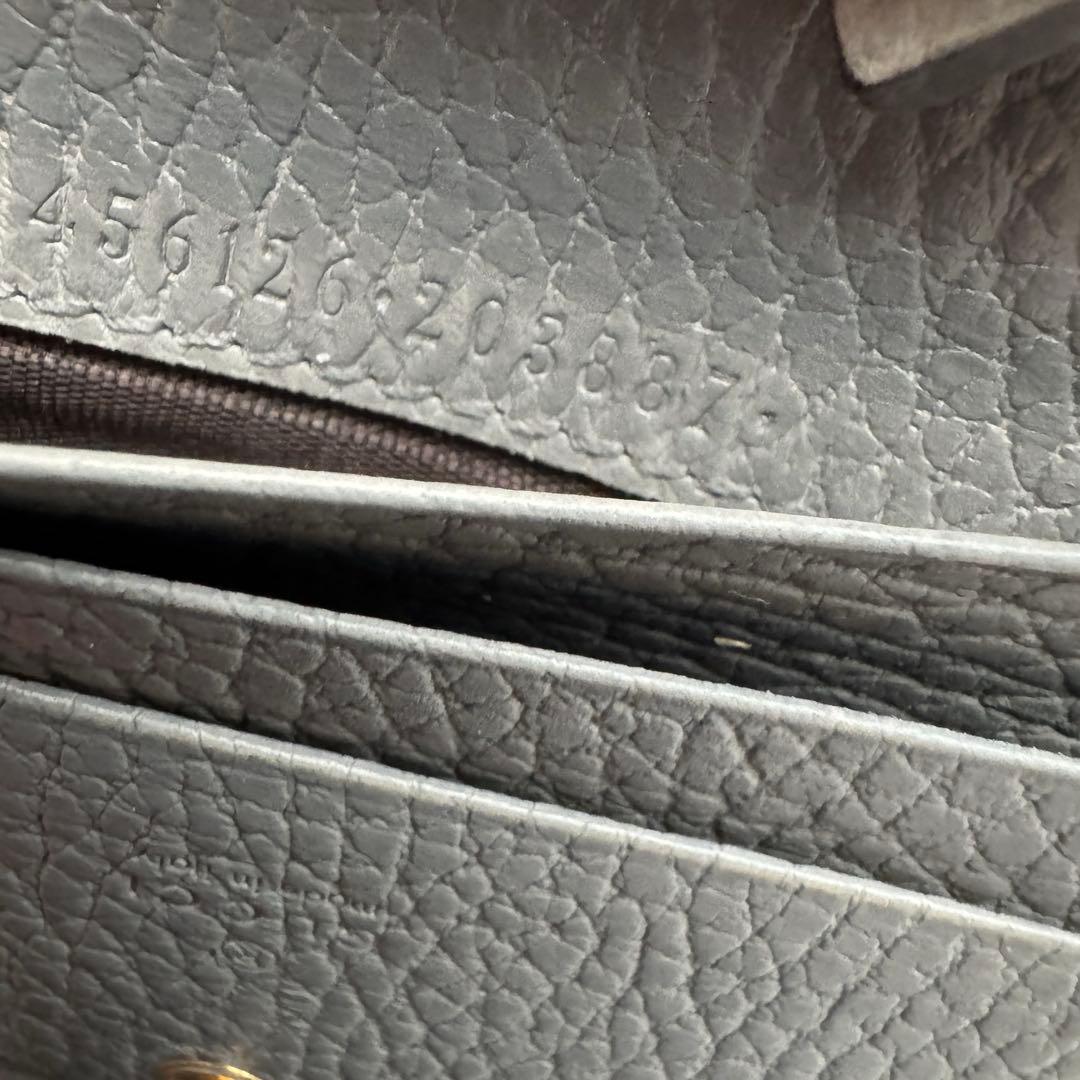 【極上美品】 215 GUCCI グッチ マーモント 2つ折り 財布 コンパクト