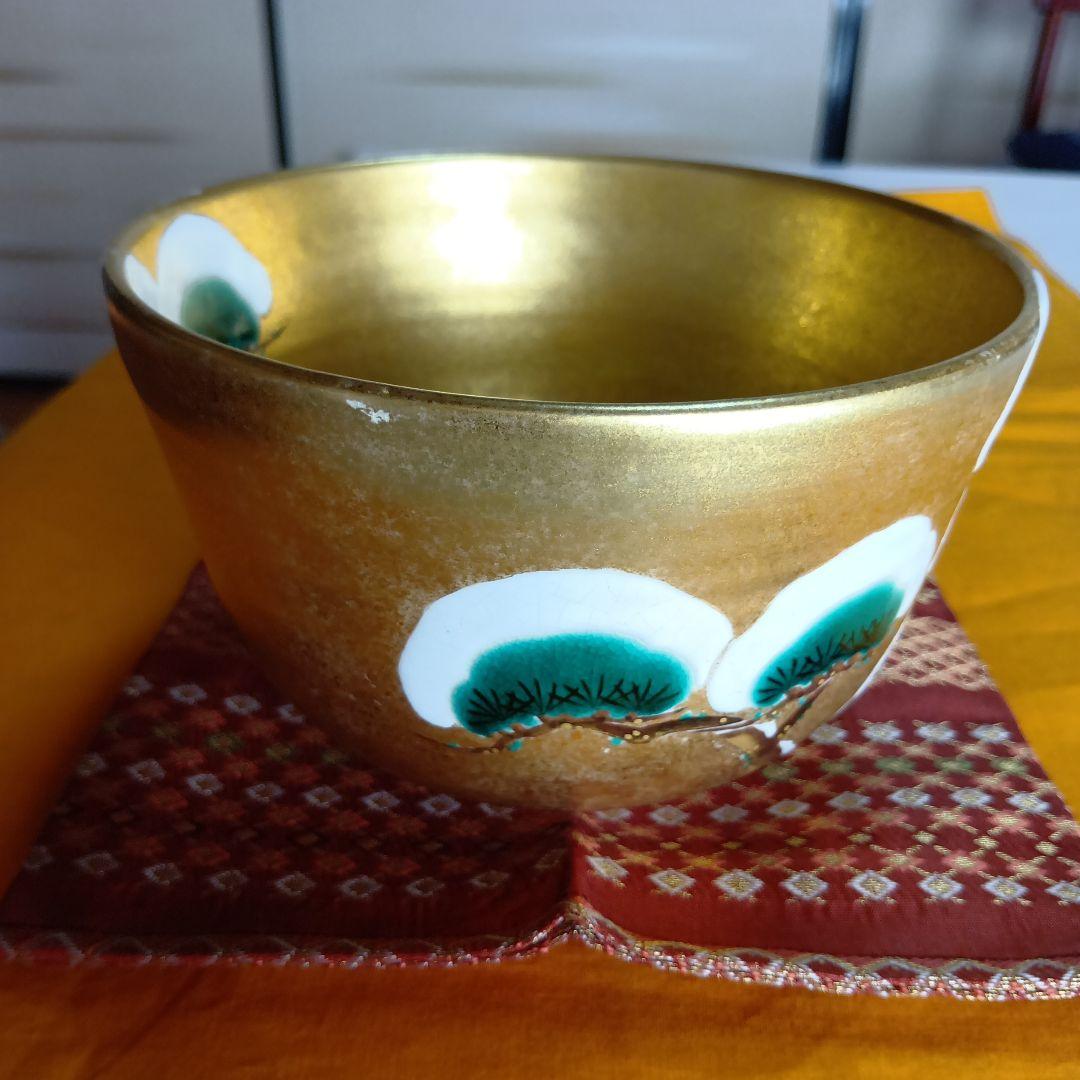 金砂子の抹茶碗