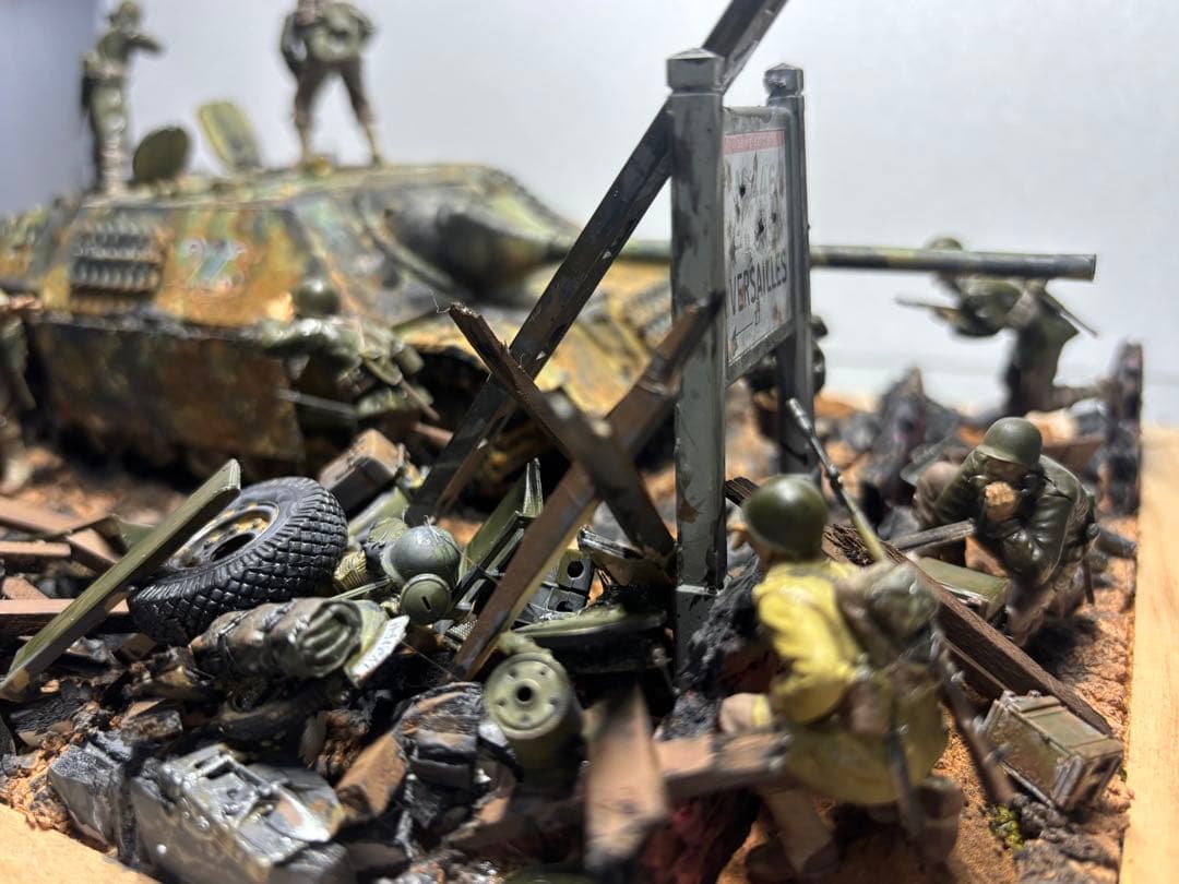 戦車　ジオラマ　ドイツ　アメリカ