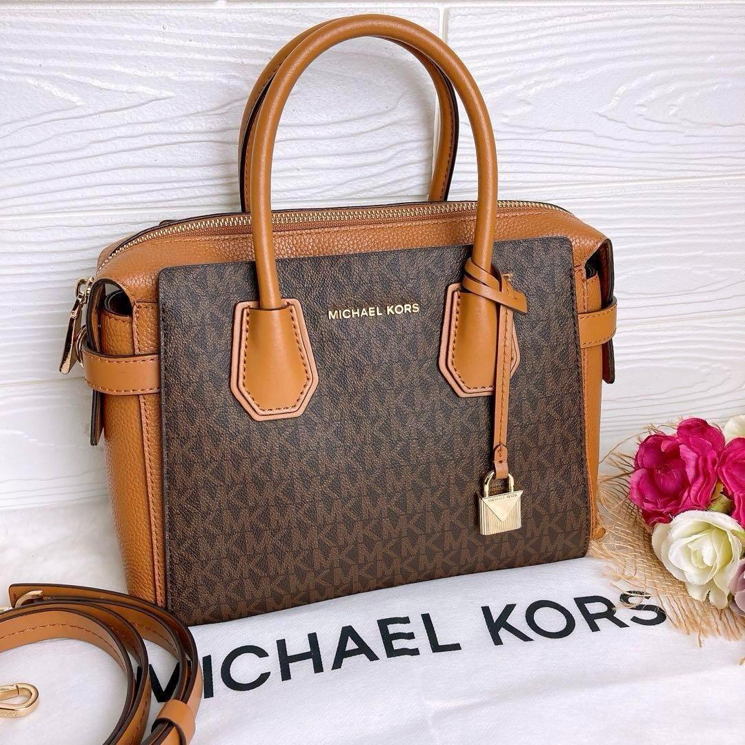 美品☆MICHAEL KORSマイケルコース 2wayショルダーバッグ レザー.