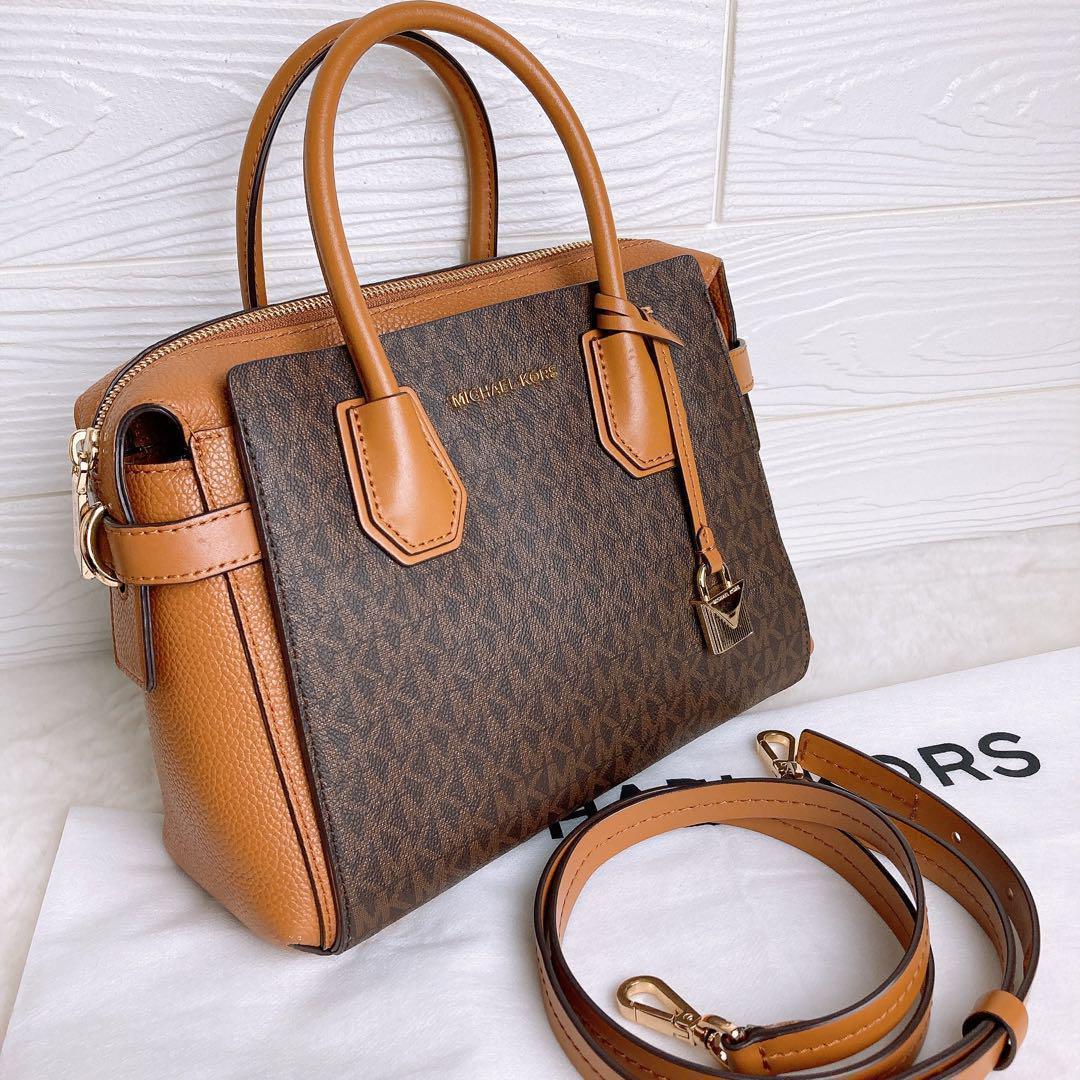 美品☆MICHAEL KORSマイケルコース 2wayショルダーバッグ レザー.