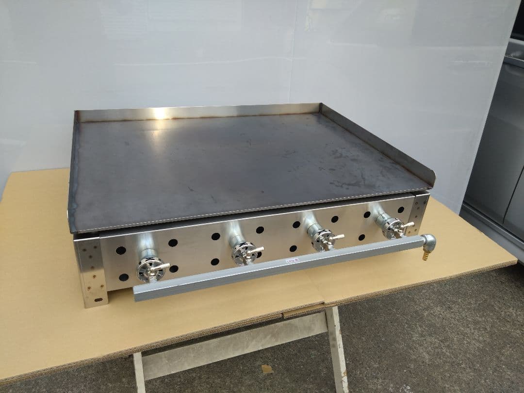 プロパンガス 鉄板焼 グリドル 幅７５cm ３辺フチ 送料無料 お好み広島焼き