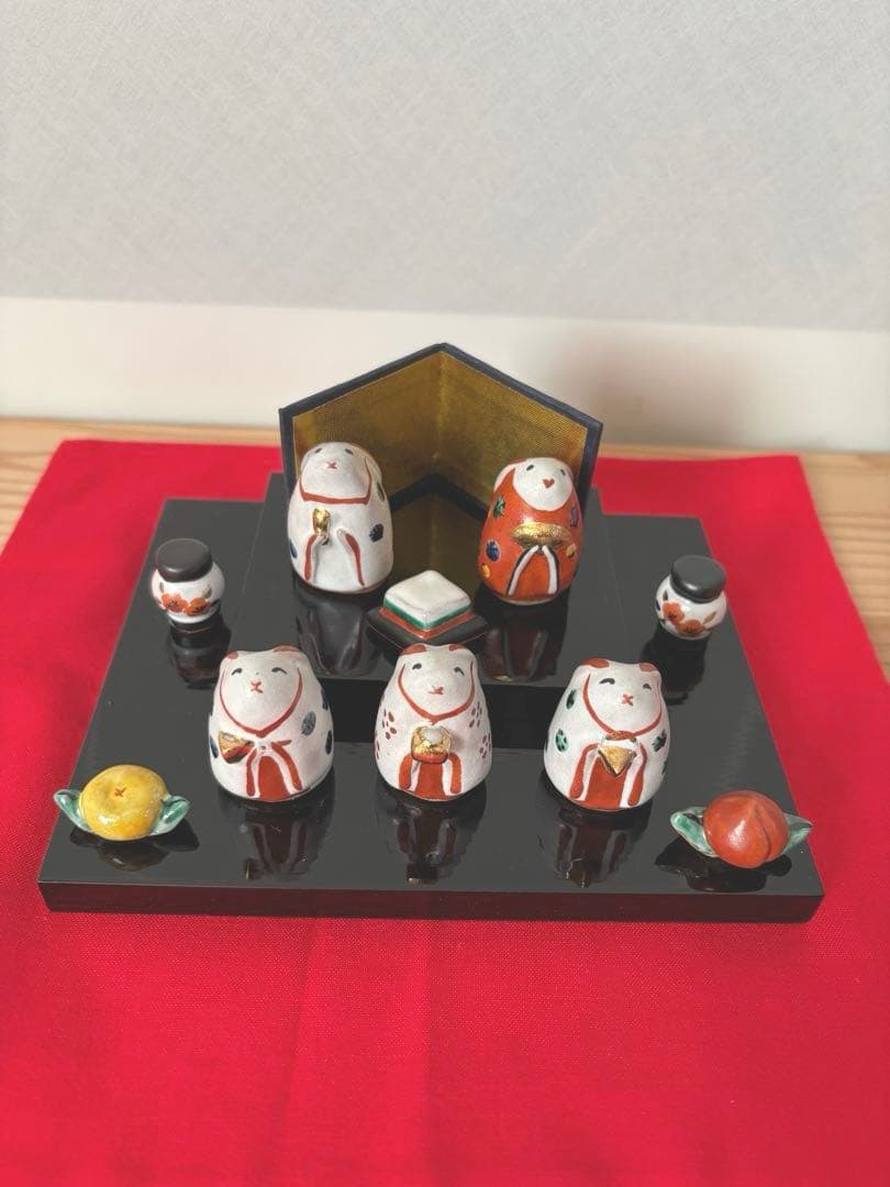 お雛様　うさぎ雛　お内裏さまと三人官女