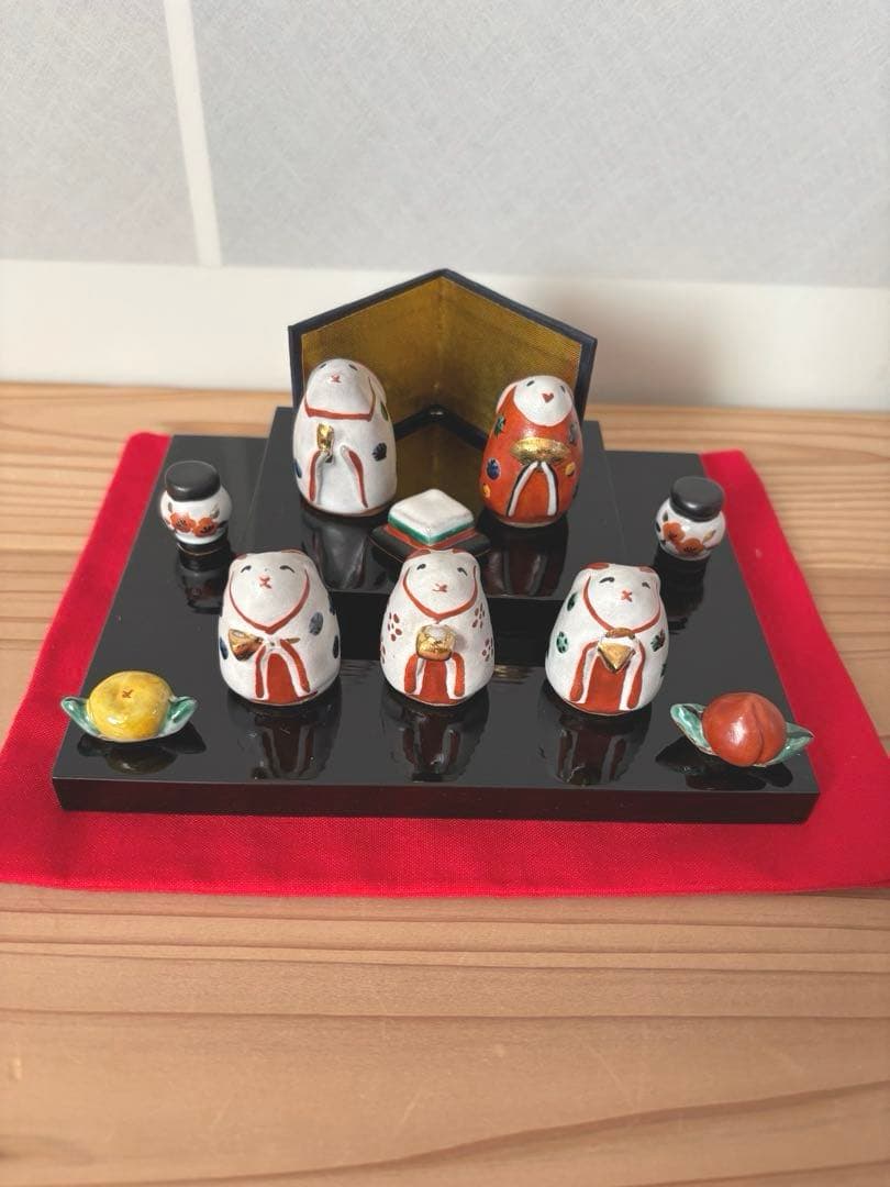 お雛様　うさぎ雛　お内裏さまと三人官女