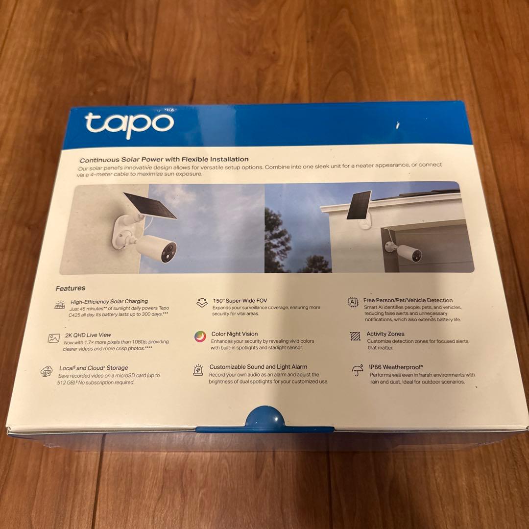 tapo C425 ワイヤレス防犯カメラ 2K QHD