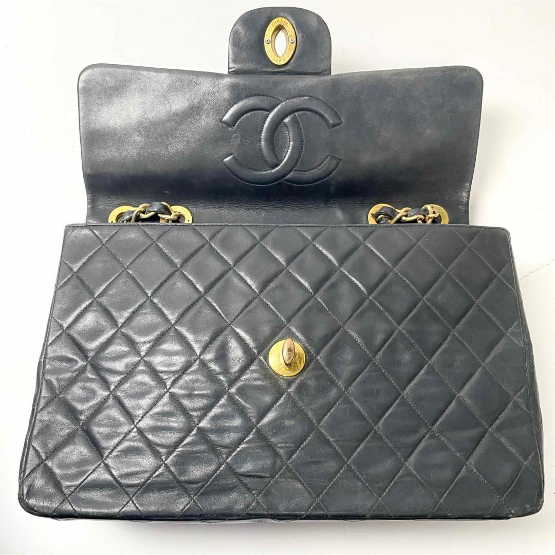 フォーキーシャネル　デカマトラッセ34 ラムスキン　ダブルチェーン