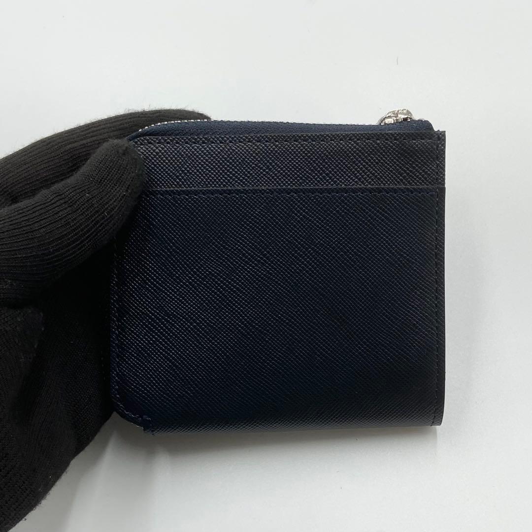 未使用級　ATAO アタオ　チェス　折り財布　レザー　シェードグレー