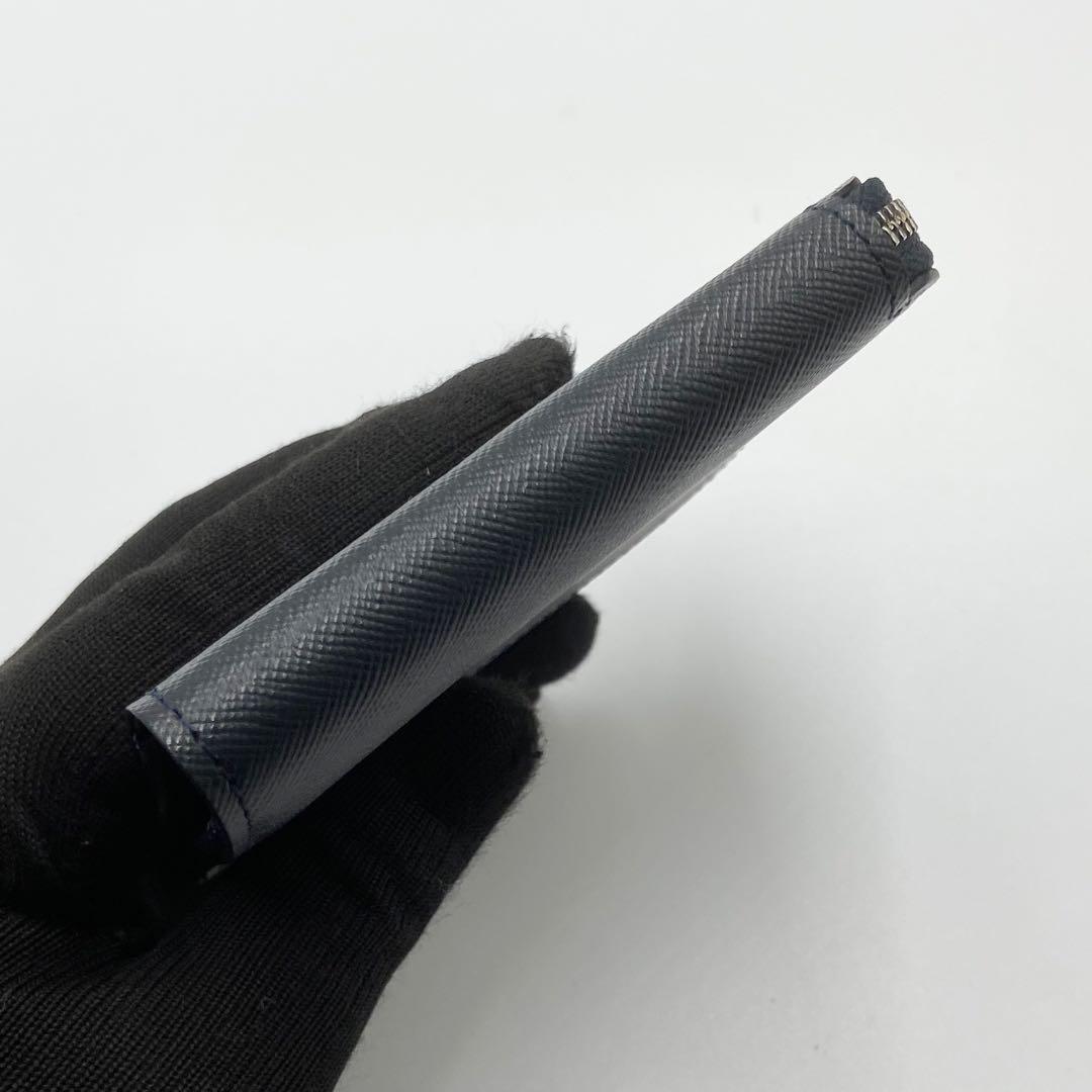 未使用級　ATAO アタオ　チェス　折り財布　レザー　シェードグレー