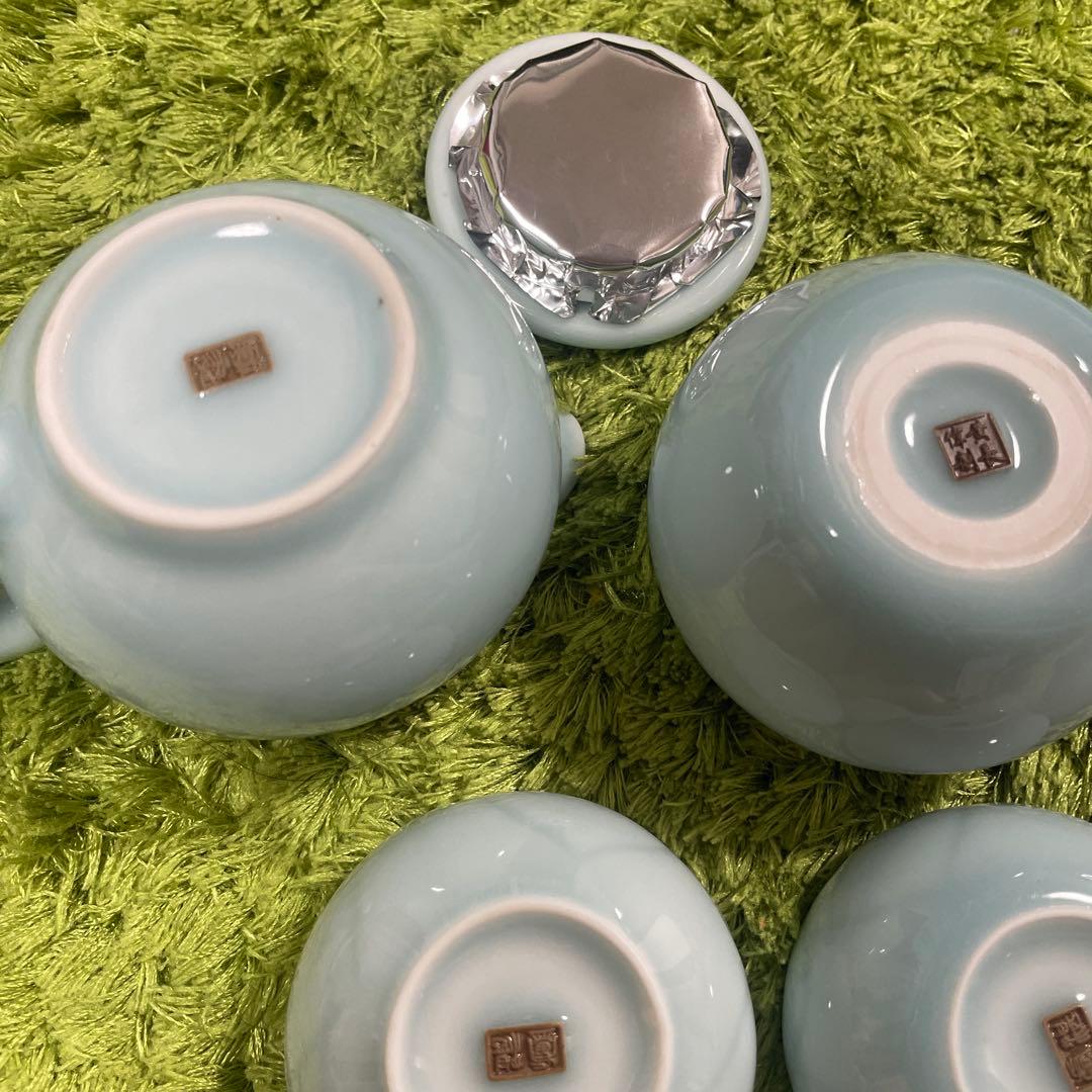 美品⭐︎龍泉青磁茶器一式
