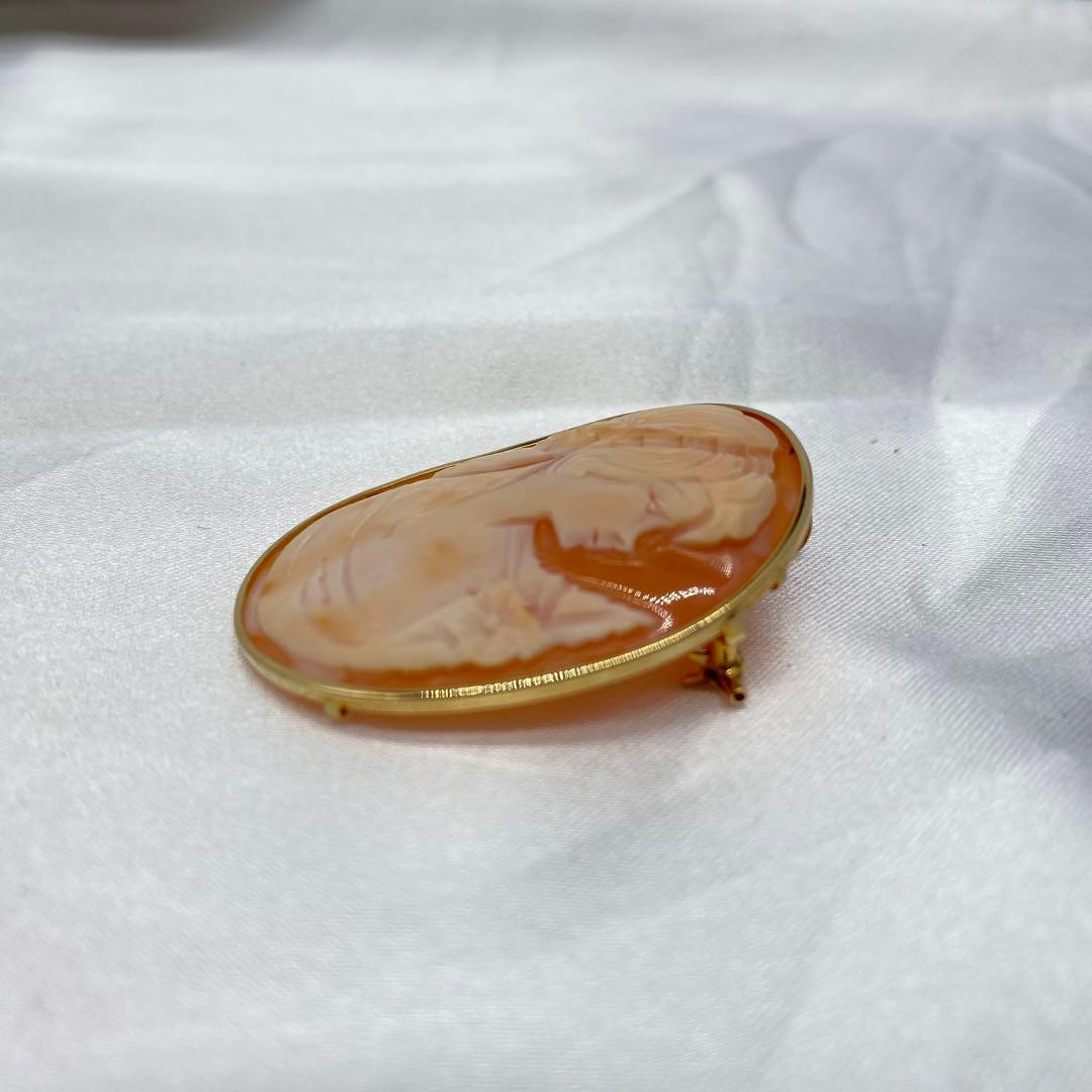 カメオ K18 ブローチ