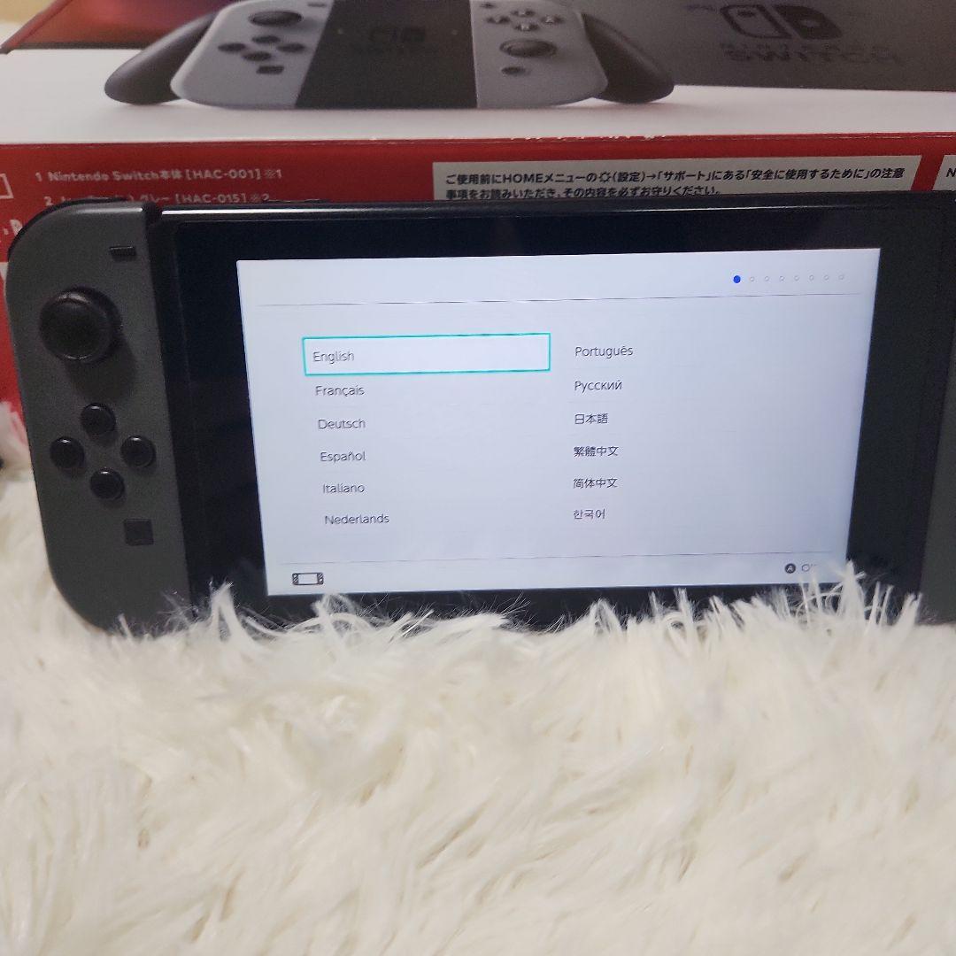 Nintendo Switch 本体 グレー 付属品あり動作確認済み