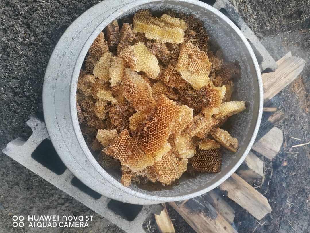 日本蜜蜂誘引液4500ml ミツロウ900g