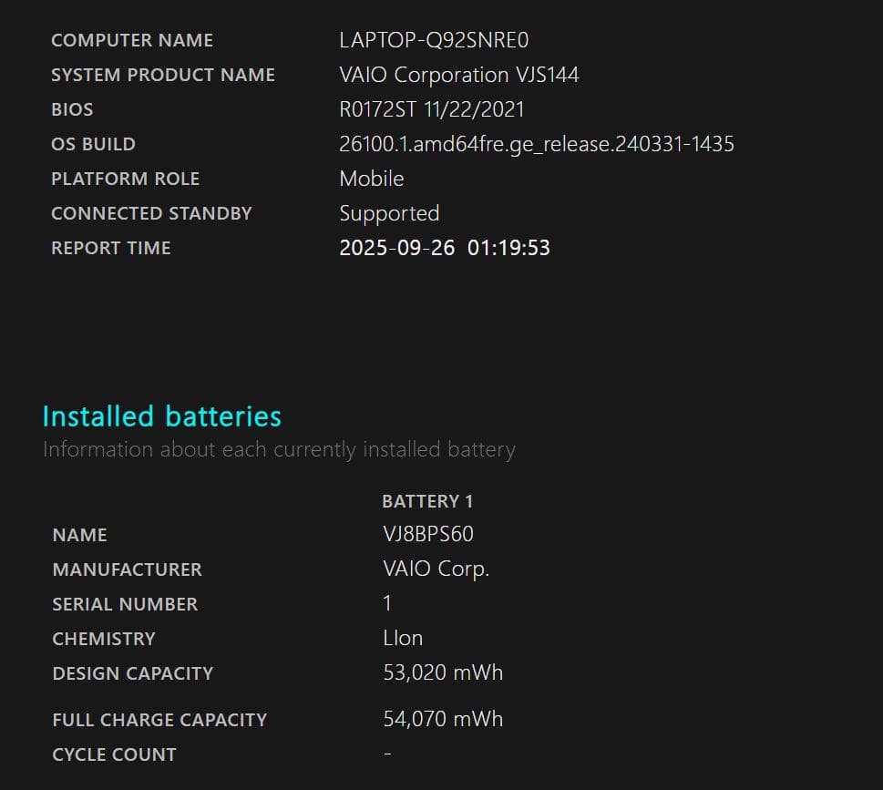 VAIO SX14 Core i5 11世代 8GB 256GB SSD