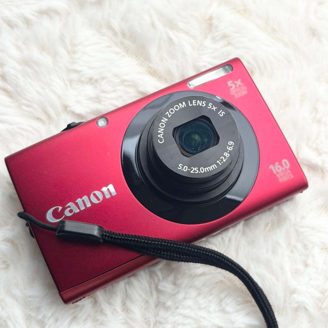 【極美品・動作良好】Canon PowerShot A3400 is レッド