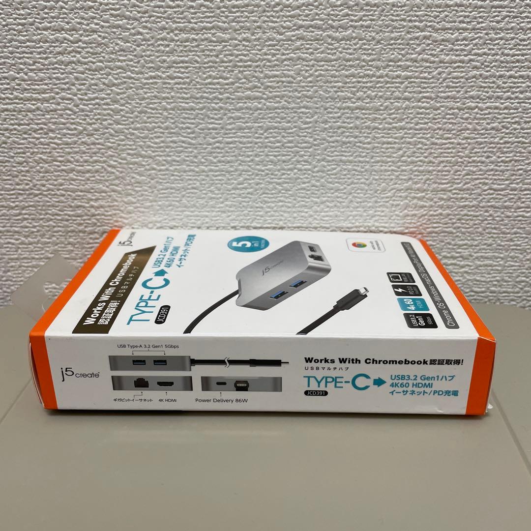 j5create USBハブ JC391 5ポート 4K HDMI
