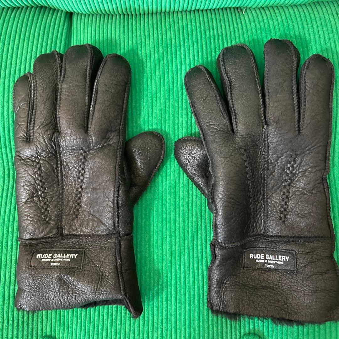 RUDE GALLERY レザー 手袋 黒