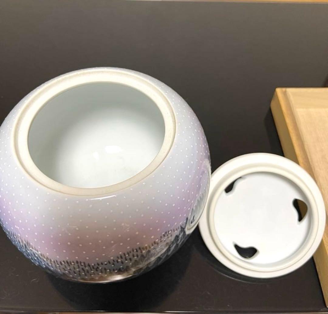 ✨藤井朱明✨朝日雪香爐　共箱付き