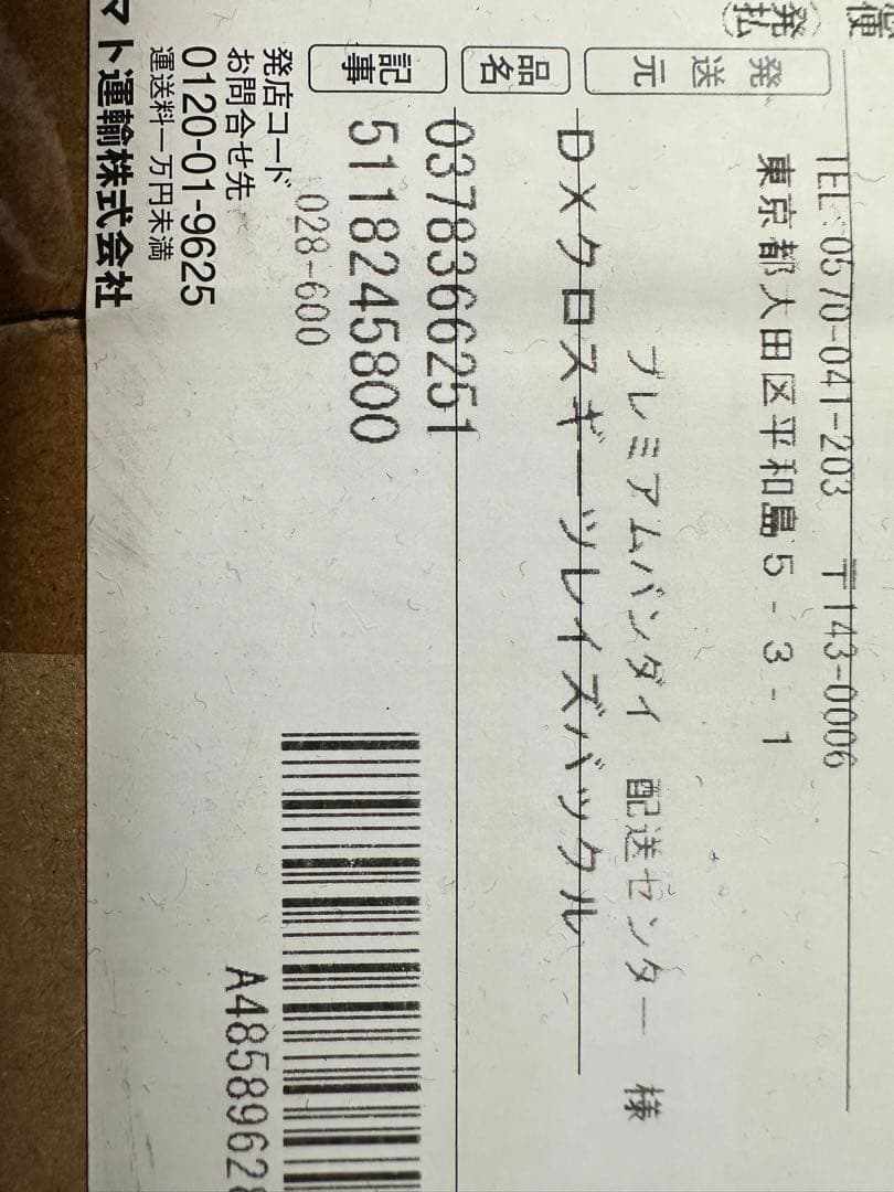 プレミアムバンダイ DXクロスギーツレイズバックル