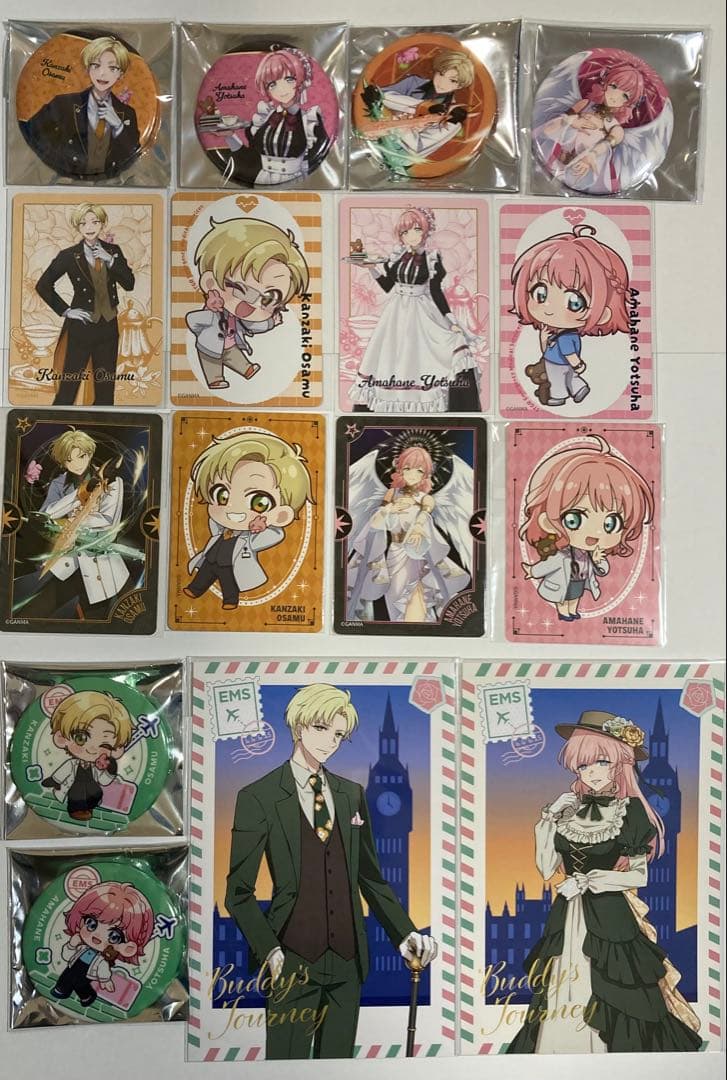 ストグラ　救急隊　ストグラ救急隊　缶バッジ　カード　神崎治　天羽よつは　おさよつ