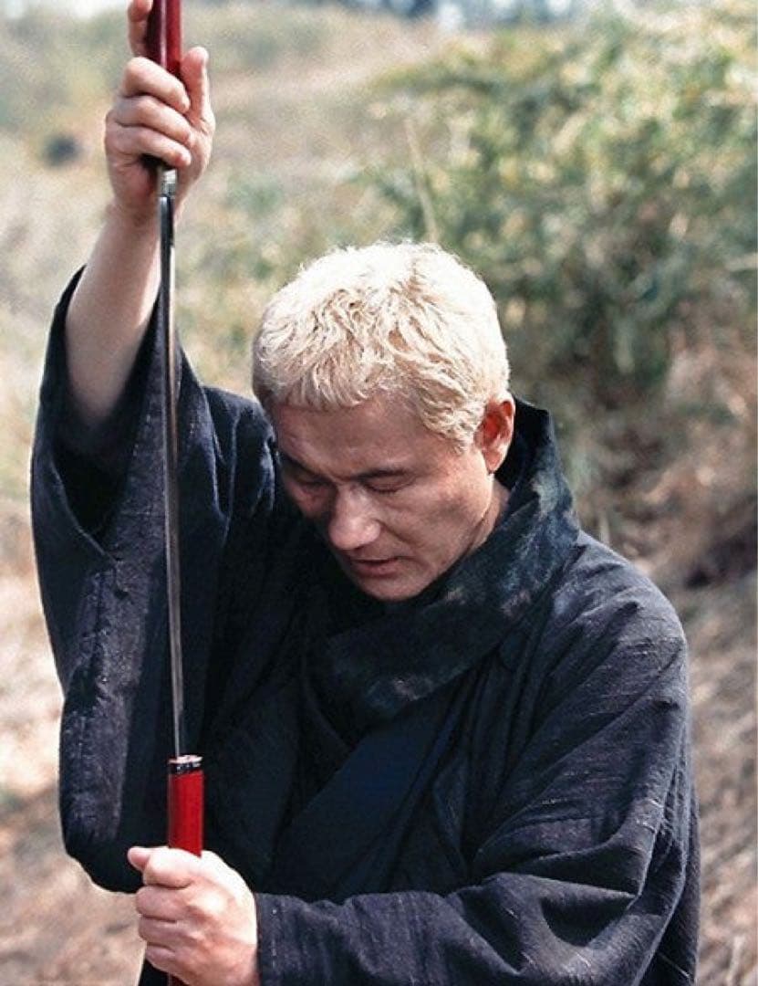 慶次郎模造刀 座頭市仕込杖　楕円朱鞘