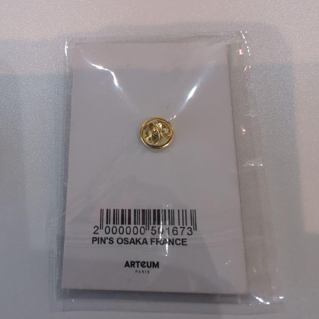 万博フランス館 ピンバッジ　缶バッチ　2点　万博フランスパビリオン　ピンバッチ