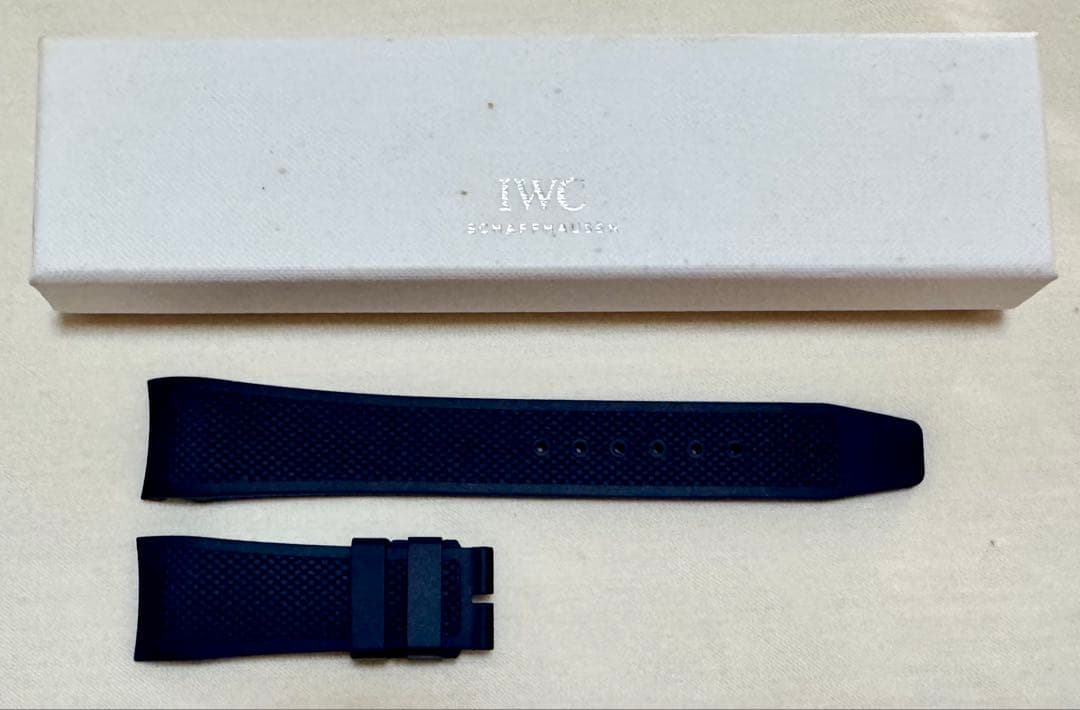 【未使用】IWC ポルトギーゼヨットクラブ　純正ラバーベルト　紺色