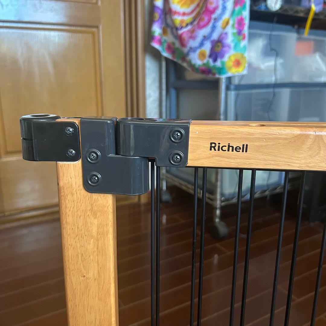 【Richell】リッチェル 木製おくだけスイングペットゲート