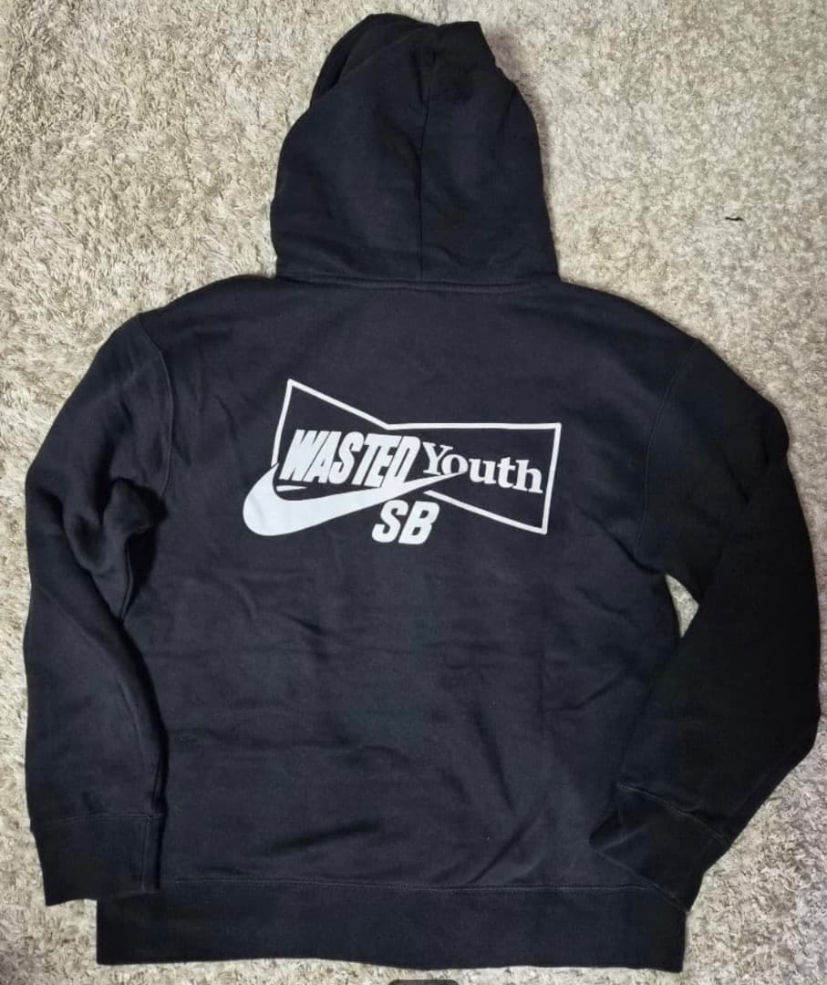 【タイムセール】NIKE SB×Wasted Youth パーカー ブラック