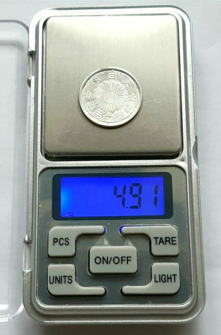 【大特年/美品】昭和13年 小型(鳳凰)50銭銀貨