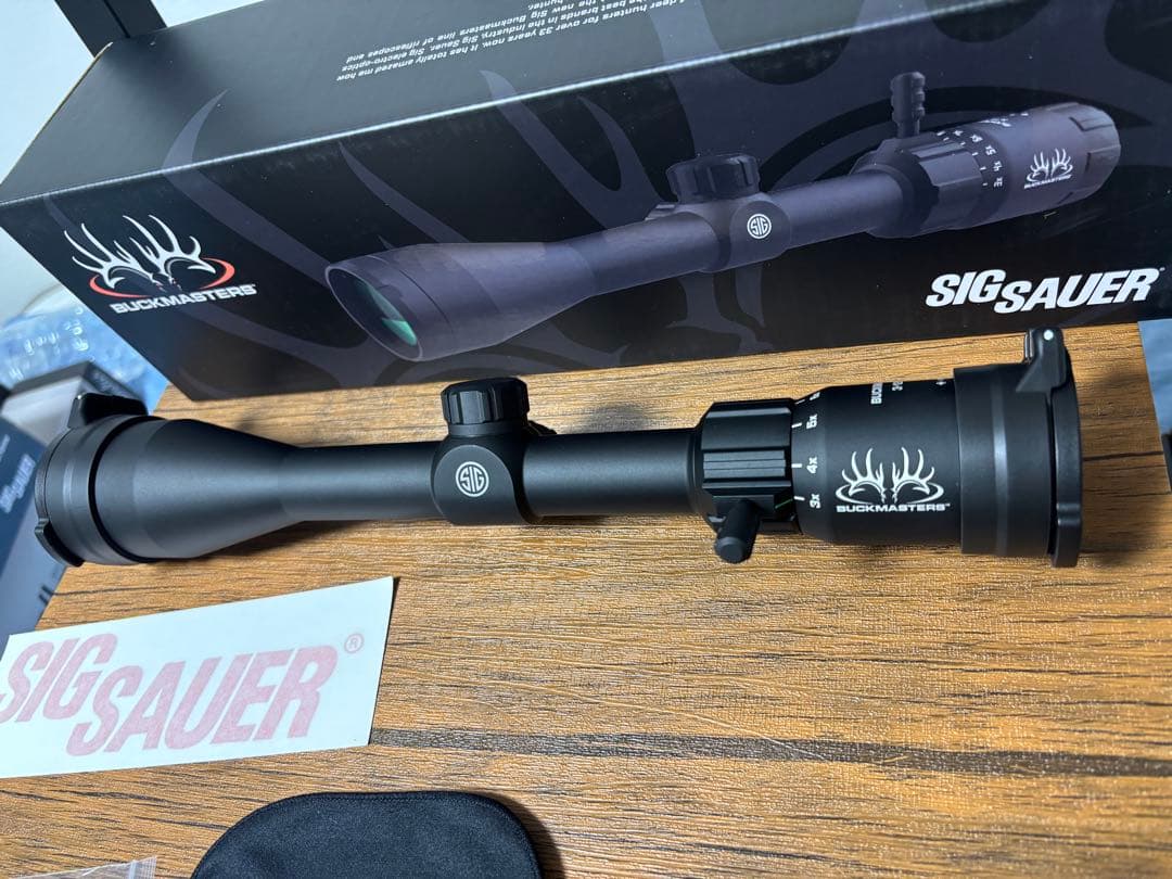 実物 SIG SAUER バックマスターズ 3-12x44 BDC スコープ