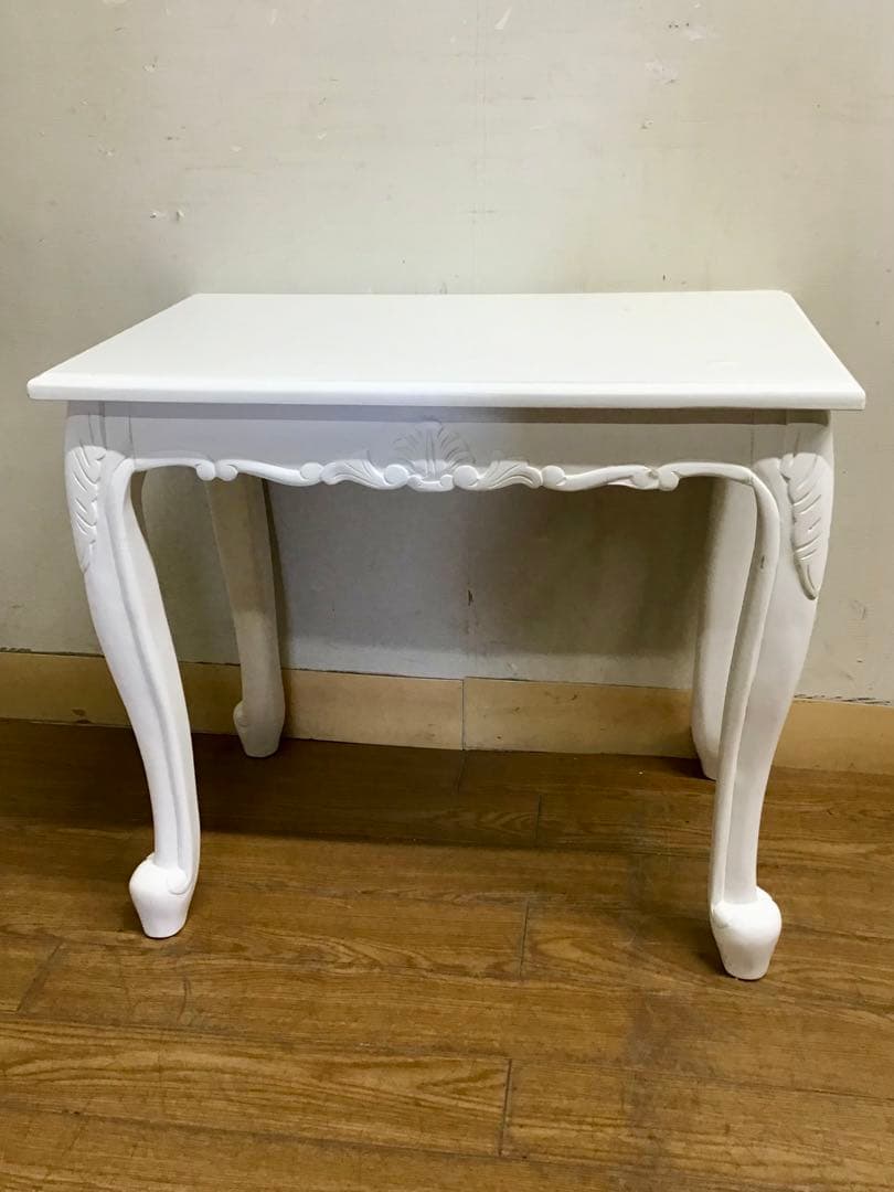 Nino☆管283☆ヨーロピアンクラシック☆姫系☆白家具☆ネストテーブル