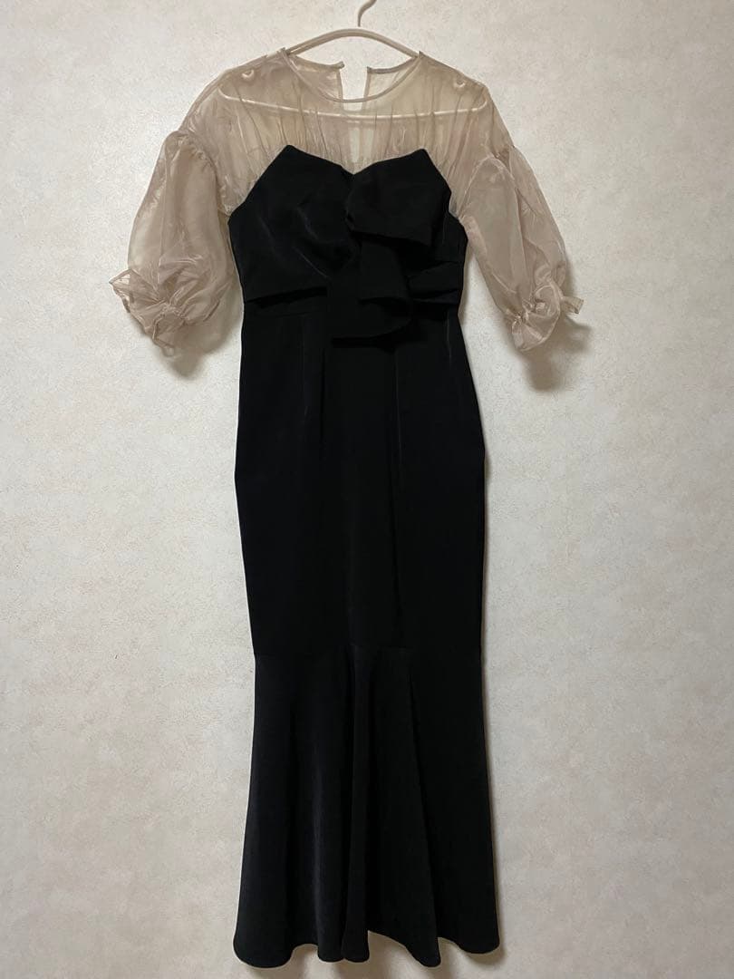 Acka. sheer puff dress (black)サイズ1