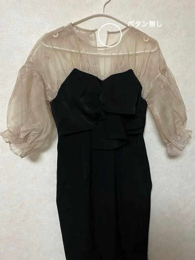 Acka. sheer puff dress (black)サイズ1