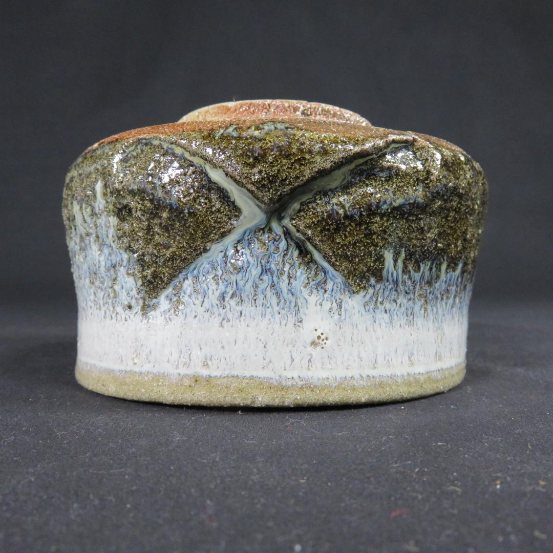 茶碗 斑唐津 七代 江口宗山 木箱 共箱 抹茶碗 茶器 茶道具