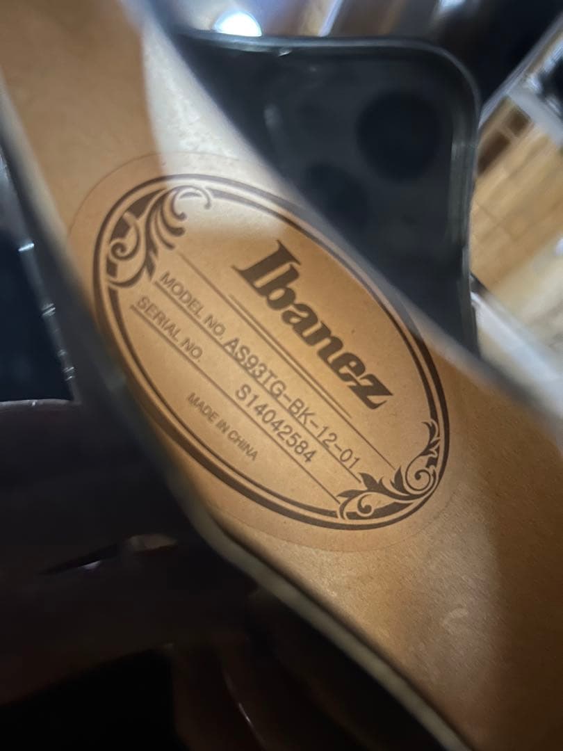 Ibanez セミアコースティックギター ブラック