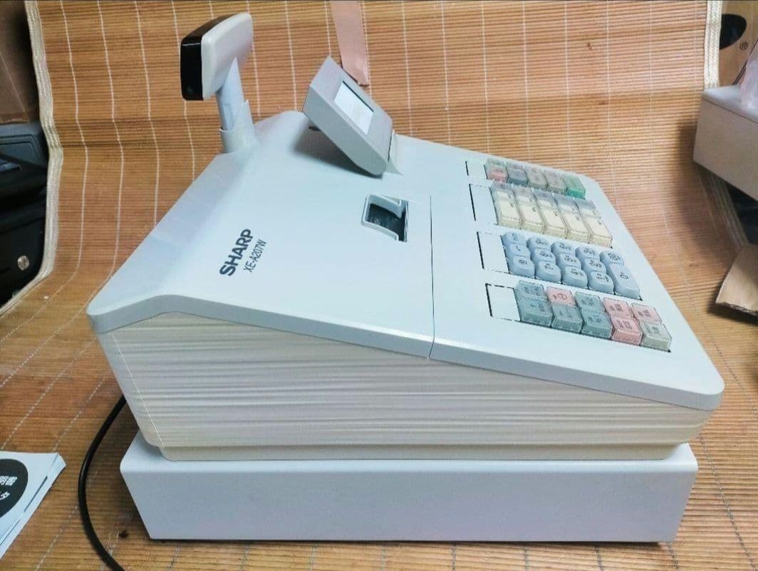 シャープレジスター　XE-A207w-wPC連携売上管理設定無料　384458