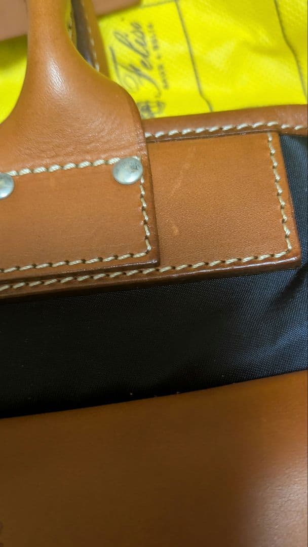 【フェリージ】ビジネスバッグ ネイビー/ブラウン　8637/2/DS　未使用