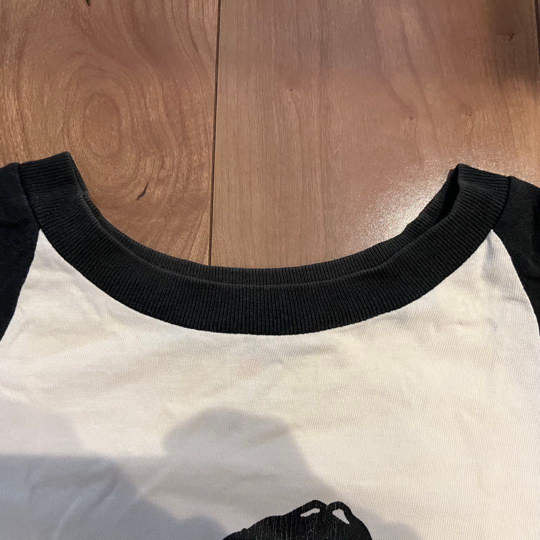 【USA製】90s マリリンマンソン × スヌーピー 7分袖 ラグランTシャツL