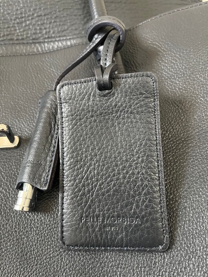 黒 レザー ビジネス トートバッグ