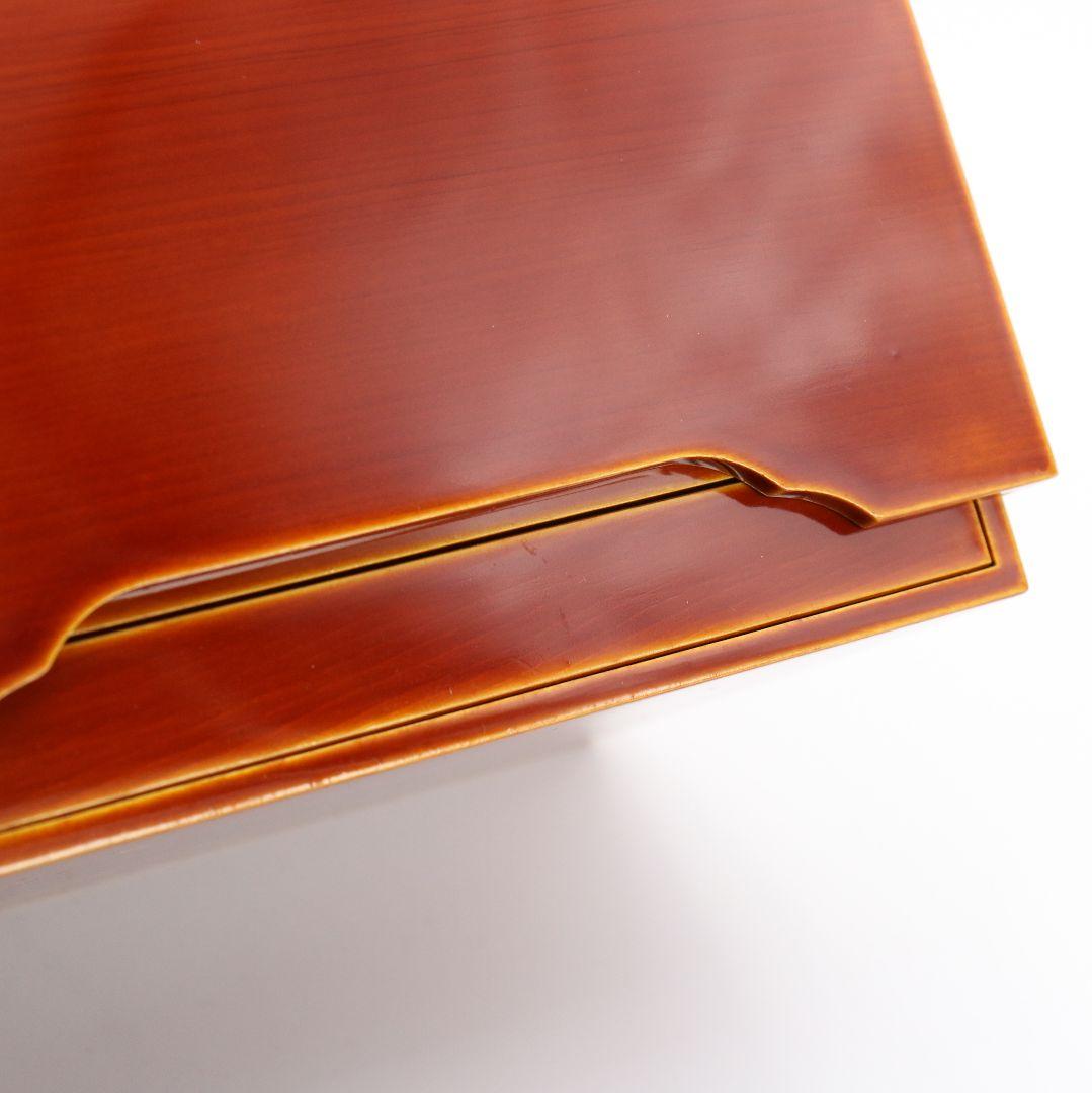 飛騨春慶塗 茶器揃 茶箱 茶筅筒 茶杓 棗 茶碗 巾筒 茶道具　N457　DK1